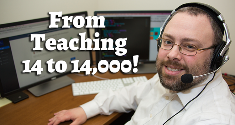 thumbnail for article on I Went From Teaching 14 to 14,000!